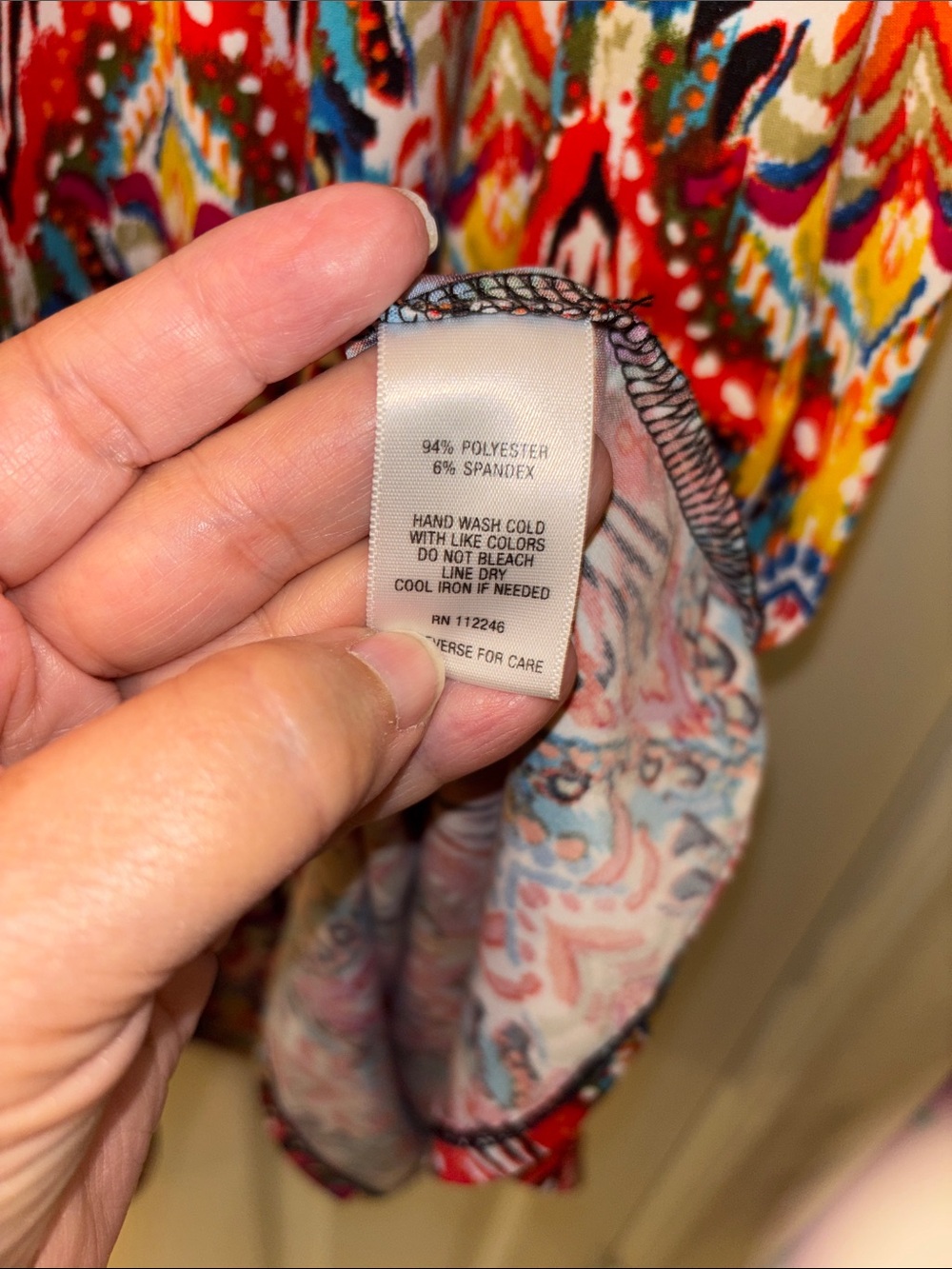 Sami & Jo Multi Color Dress 2X EUC - Picture 6 of 6